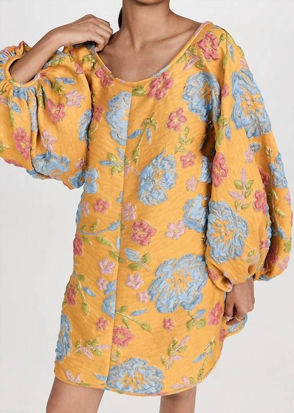 NEW ARIANNE ELMY good luck mini dress in yellow